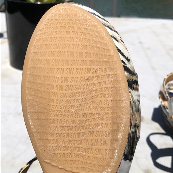 ☀️☀️STUART WEITZMAN Animal print wedge sandals - Picture 8 of 9